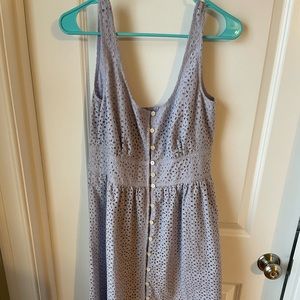 J Crew Lilac Dress with buttons down Front - NWT